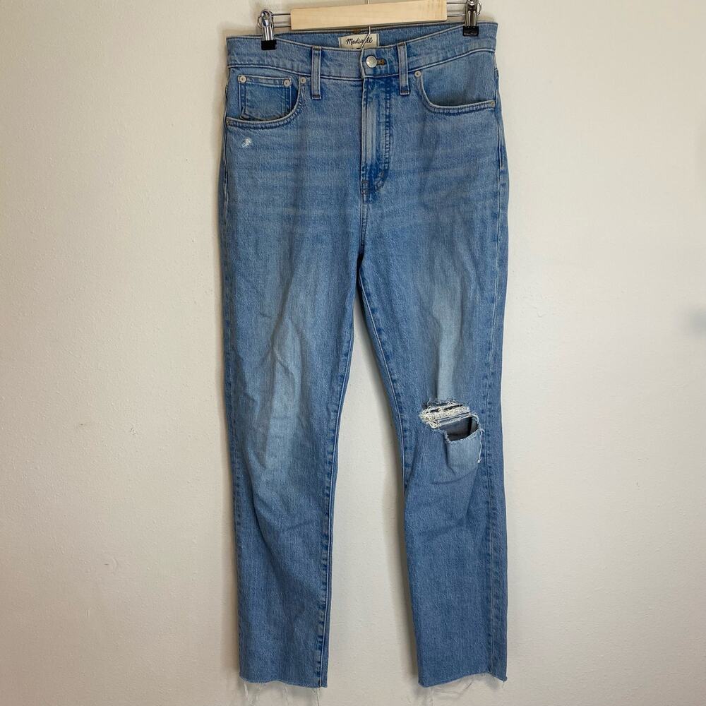 Madewell‎ The Tall Perfect Vintage Jean High Rise Coney Wash Blue Stretch 28